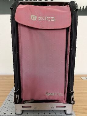 ZUCA Sport Pro Rolling Athletic Bag Pink Aluminum Frame Organizer